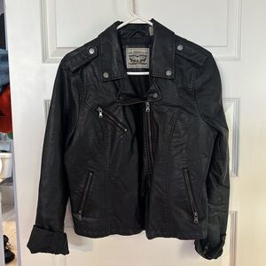 Levi's Black Leather Jacket